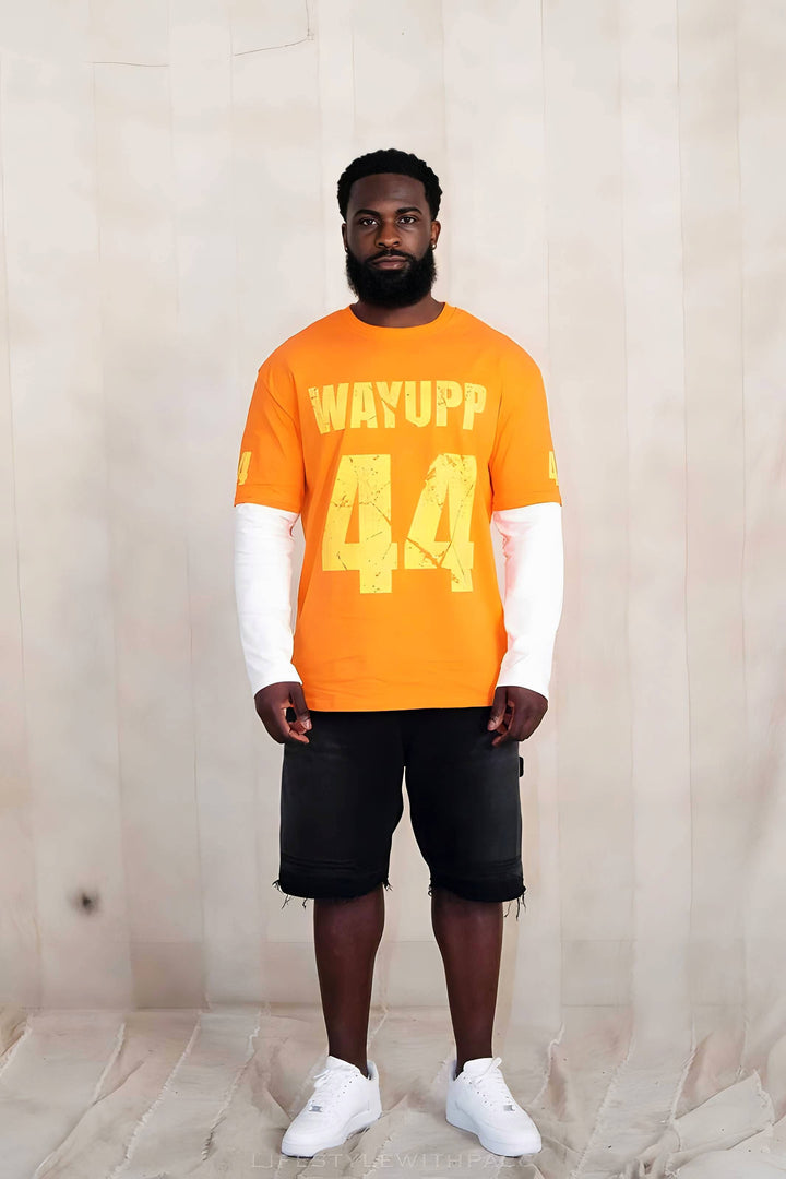 44 LAYERED TEE “ORANGE”
