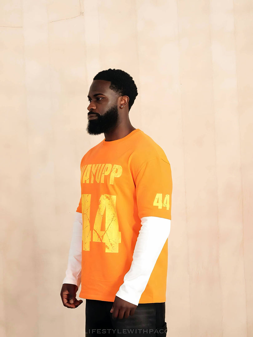 44 LAYERED TEE “ORANGE”