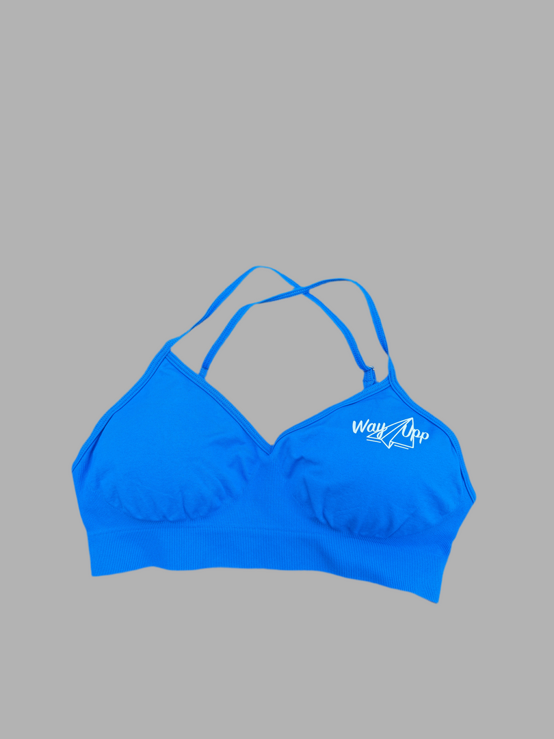 Blue 3 Piece set (Sports Bra)