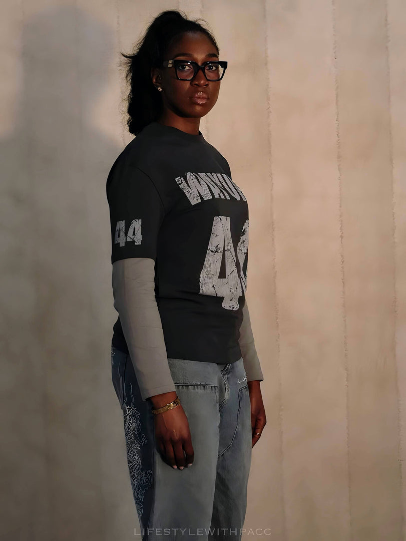 44 LAYERED TEE “GREY”