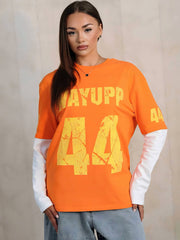 44 LAYERED TEE “ORANGE”