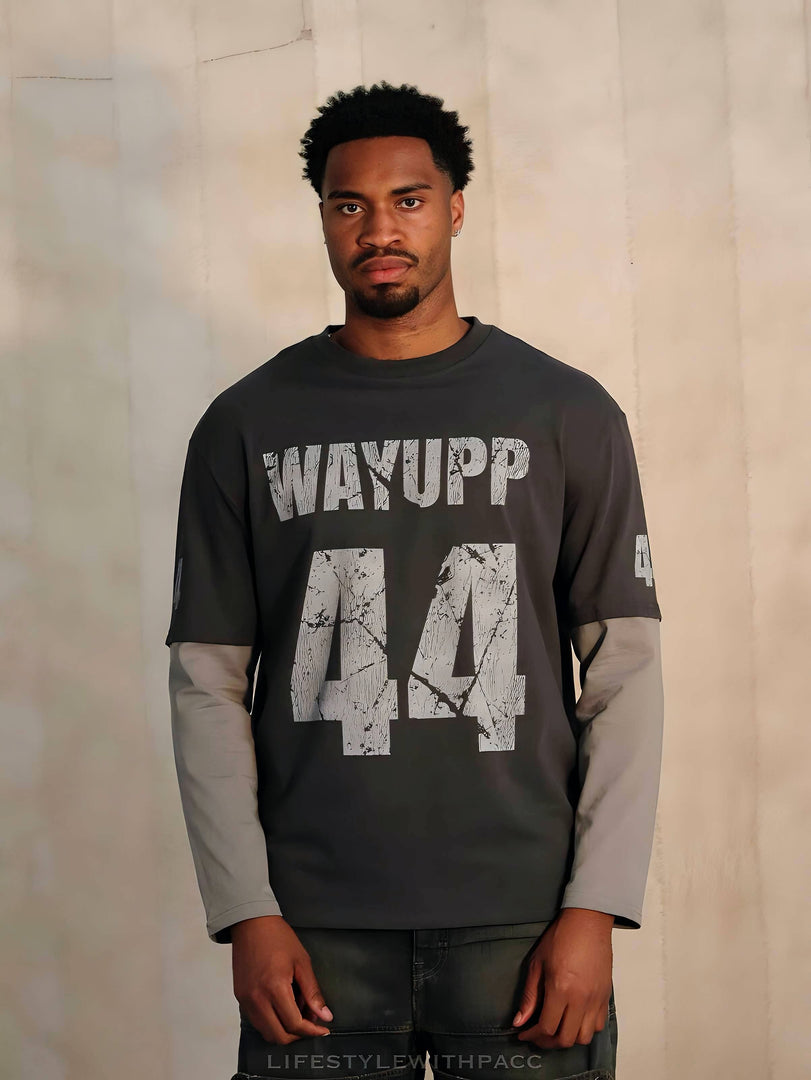 44 LAYERED TEE “GREY”