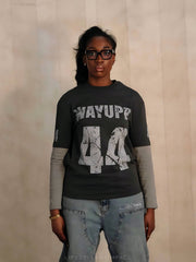 44 LAYERED TEE “GREY”